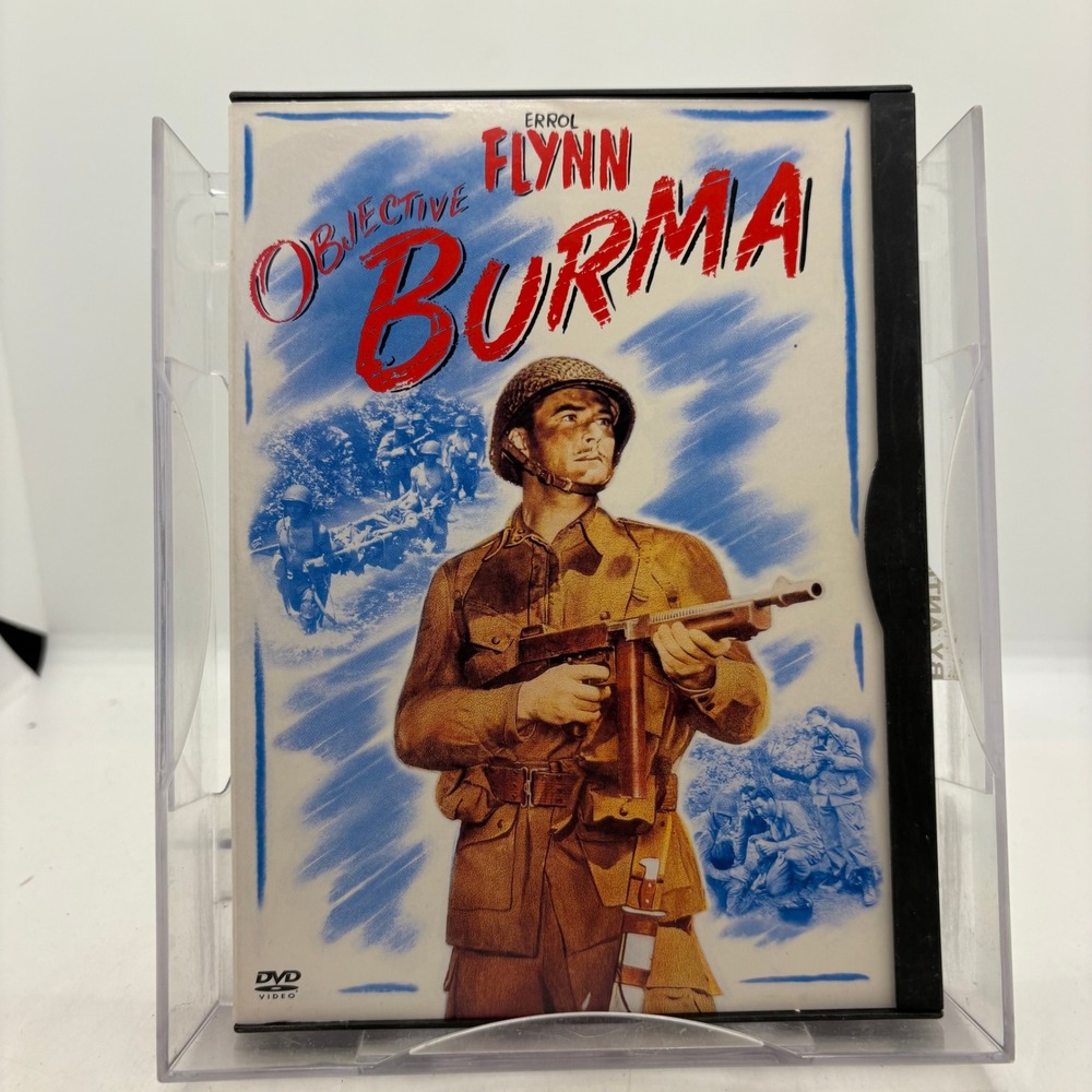 Objective Burma DVD Errol Flynn 1945 WWII War Movie Warner Bros 012569525023